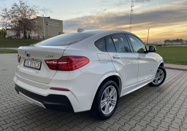 BMW X4 cena 104400 przebieg: 164545, rok produkcji 2015 z Kielce małe 562